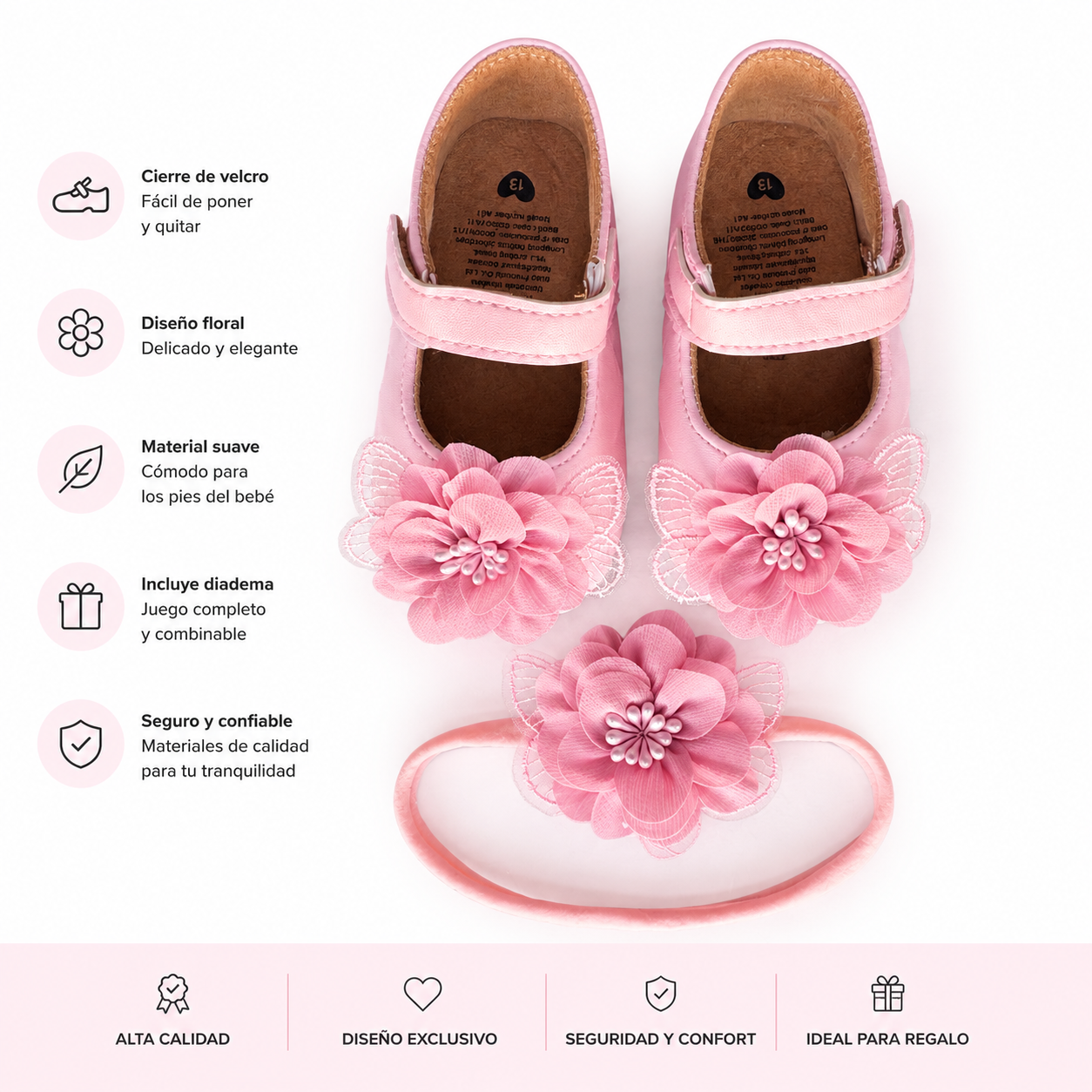 zapatilla Rosa